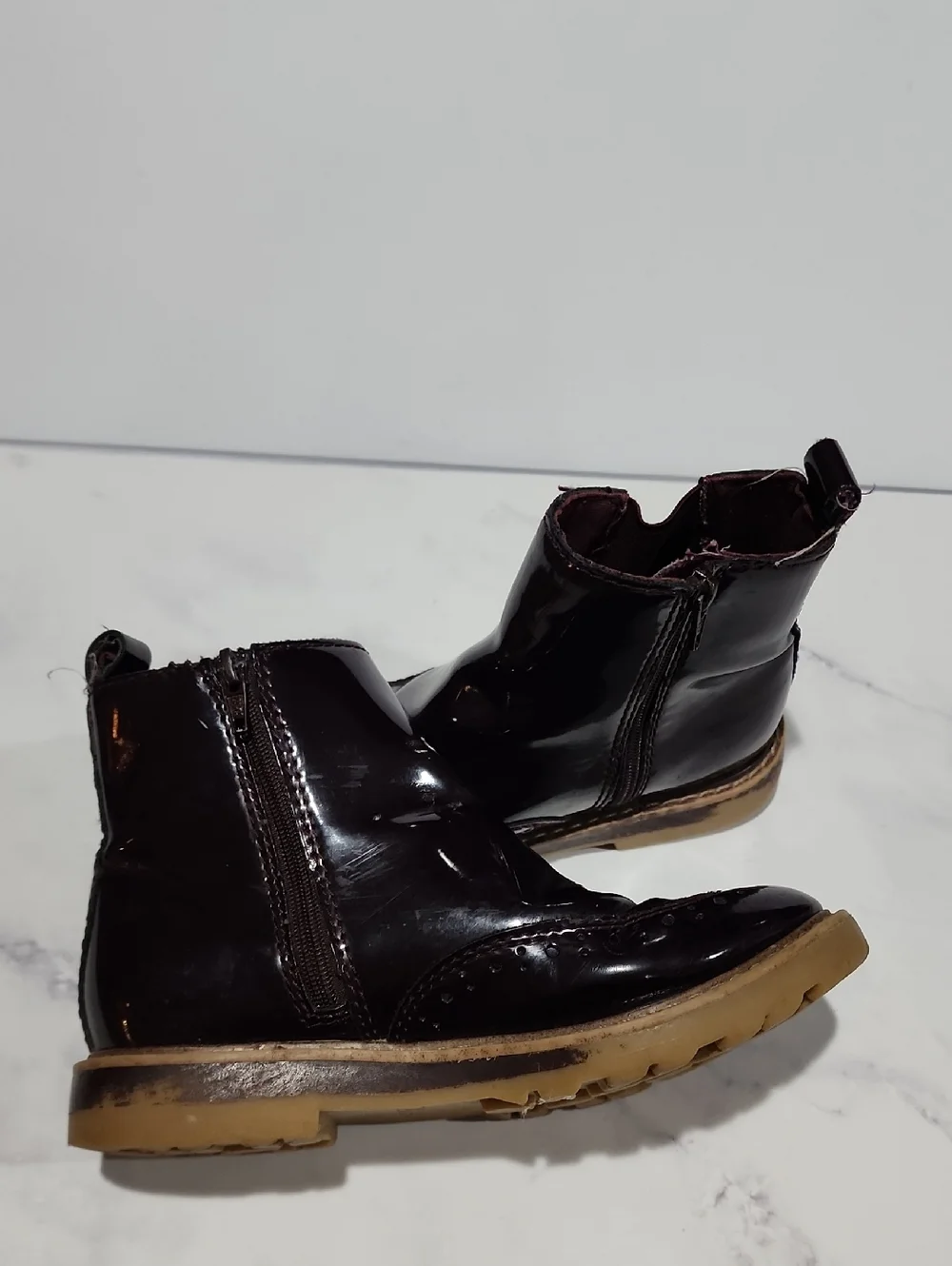 Zara Kids Dark Purple Burgundy Boots